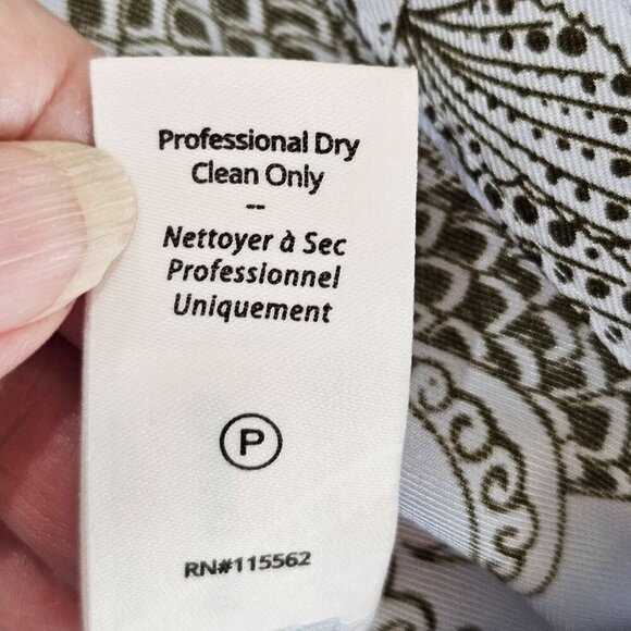 Cinq A Sept Charley Long Sleeve Botanical Dress Ruffle Detail Size 10 Blue - Picture 12 of 14